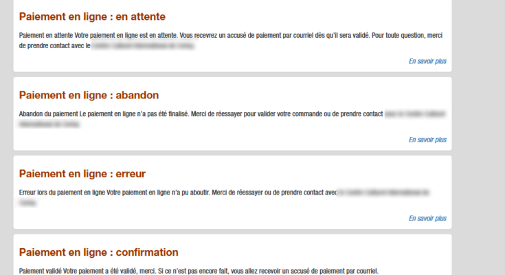 Résultats de la recherche WordPress sans filtre, avec les pages de paiement en premier