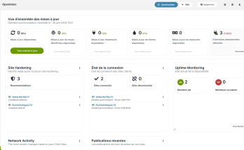 MainWP, plugin gratuit pour gérer plusieurs sites WordPress depuis un seul tableau de bord