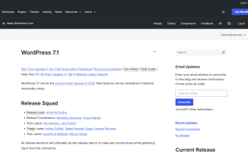 Bêta 1 de WordPress 7.1 annonçant le streaming et les embeddings dans l'AI Client
